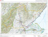 Topographic map of Catalonia 1:100,000 (raised relief map). Baix Ebre