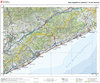 Topographic map of Catalonia 1:100,000 (raised relief map). Maresme