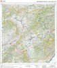 Topographic map of Catalonia 1:100,000 (raised relief map). Ribera d'Ebre