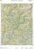Mapa topográfico de Cataluña 1:100.000 (en relieve). Pallars Sobirà