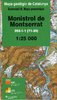 Mapa geoantròpic 1:25,000. Geotreball II. Monistrol de Montserrat